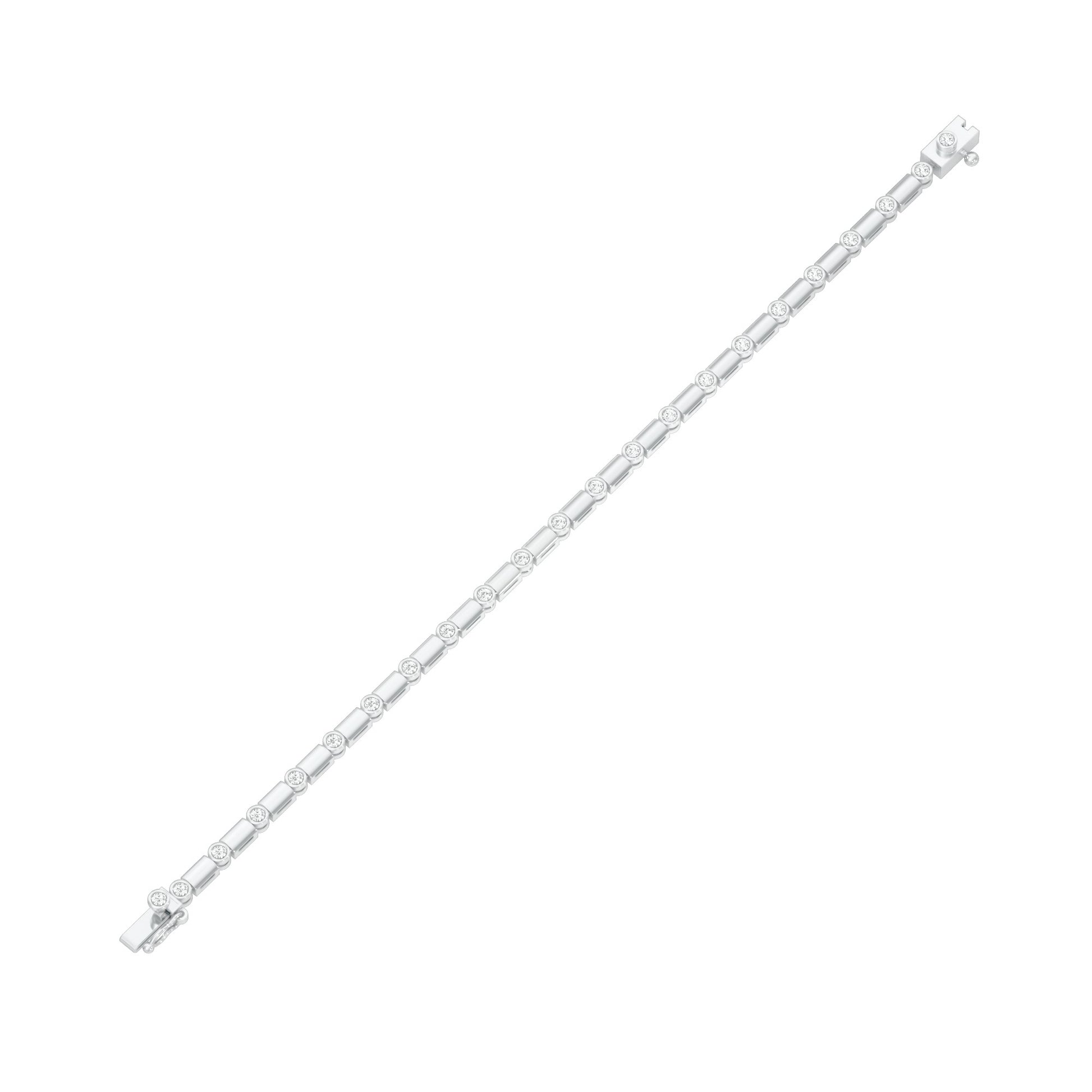 Mini Constellation Diamond Tennis Bracelet 18 KT / White Gold