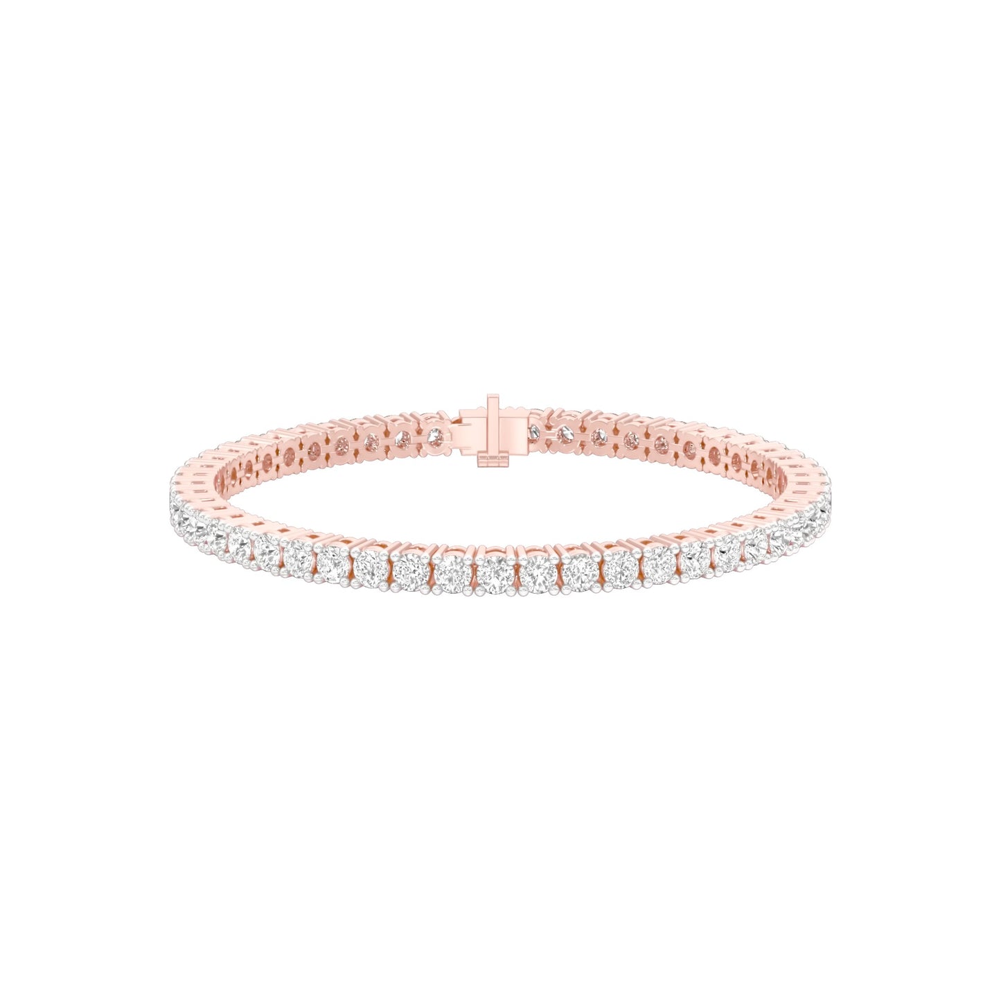 Lined In Grace Diamond Tennis Bracelet 18 KT / Rose Gold