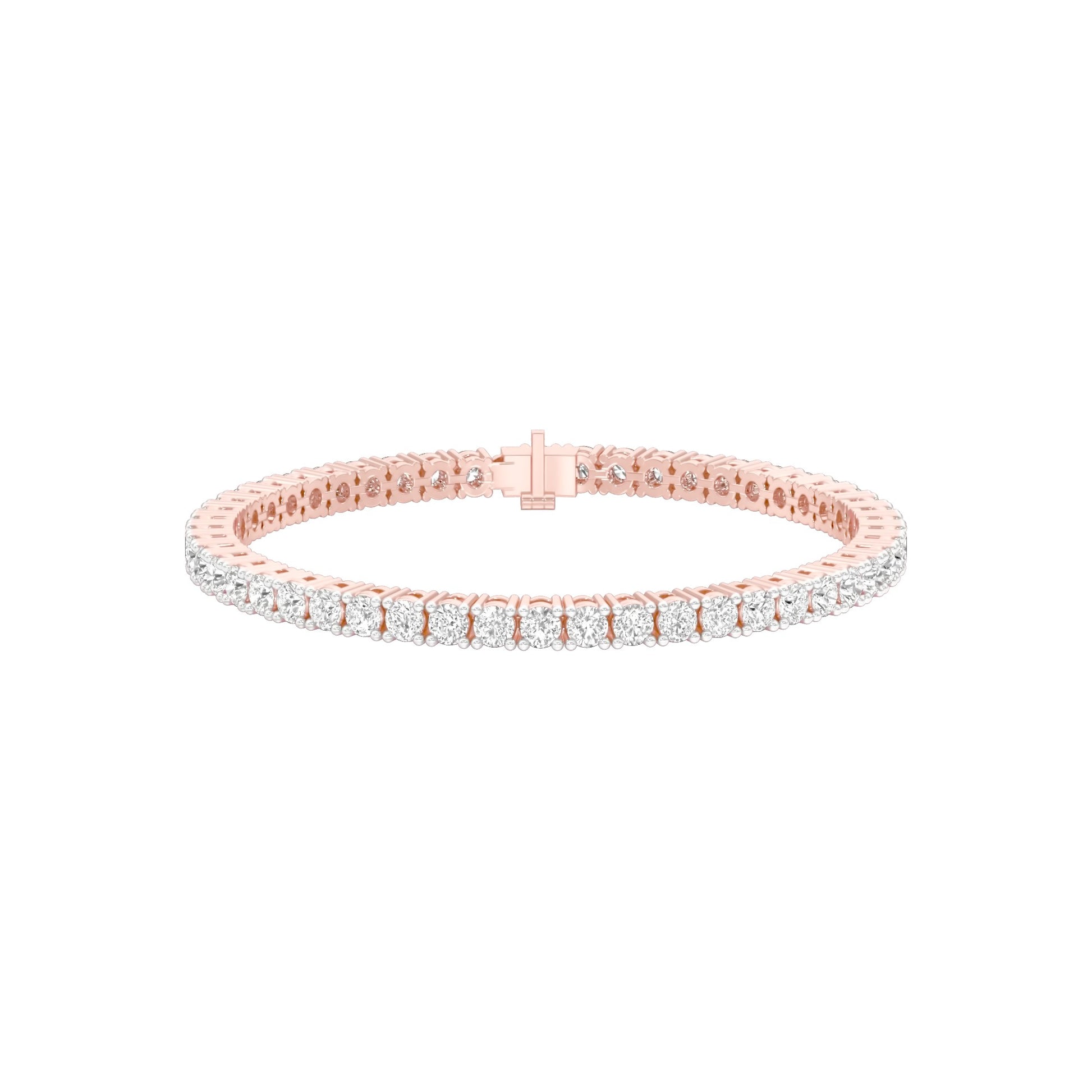 Lined In Grace Diamond Tennis Bracelet 18 KT / Rose Gold