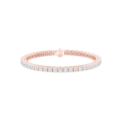 Lined In Grace Diamond Tennis Bracelet 18 KT / Rose Gold