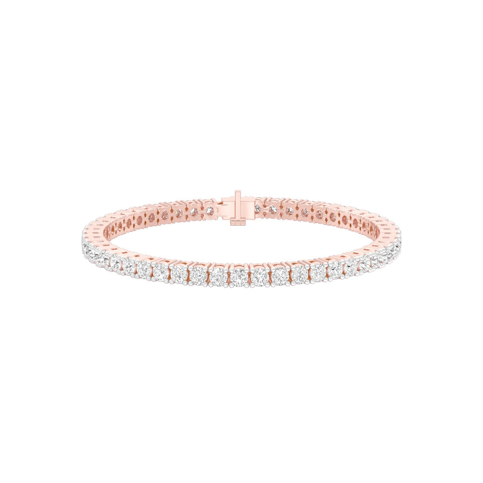 Lined In Grace Diamond Tennis Bracelet 18 KT / Rose Gold