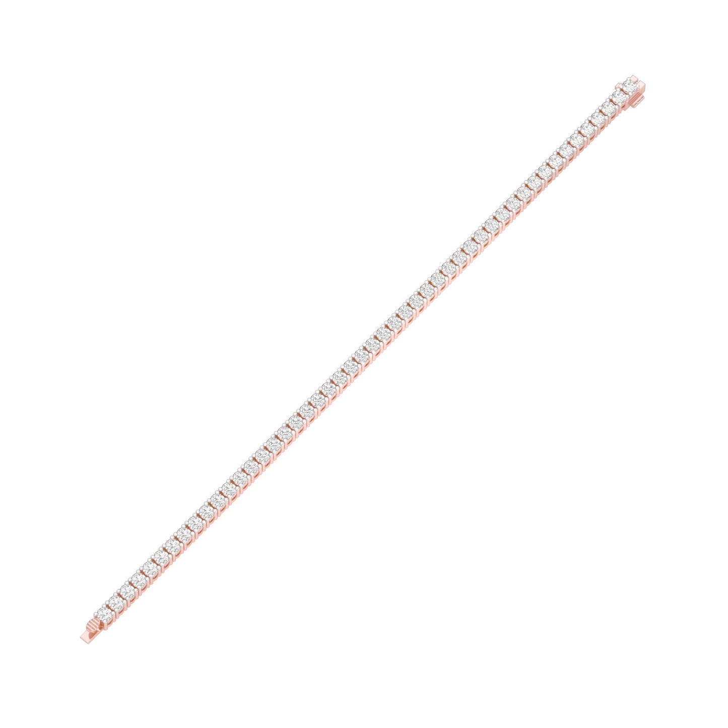 Lined In Grace Diamond Tennis Bracelet 18 KT / Rose Gold