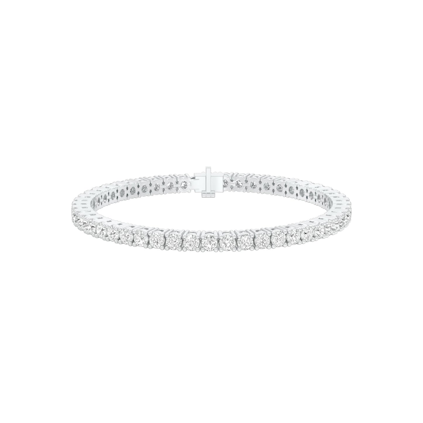 Lined In Grace Diamond Tennis Bracelet 18 KT / White Gold