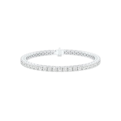 Lined In Grace Diamond Tennis Bracelet 18 KT / White Gold