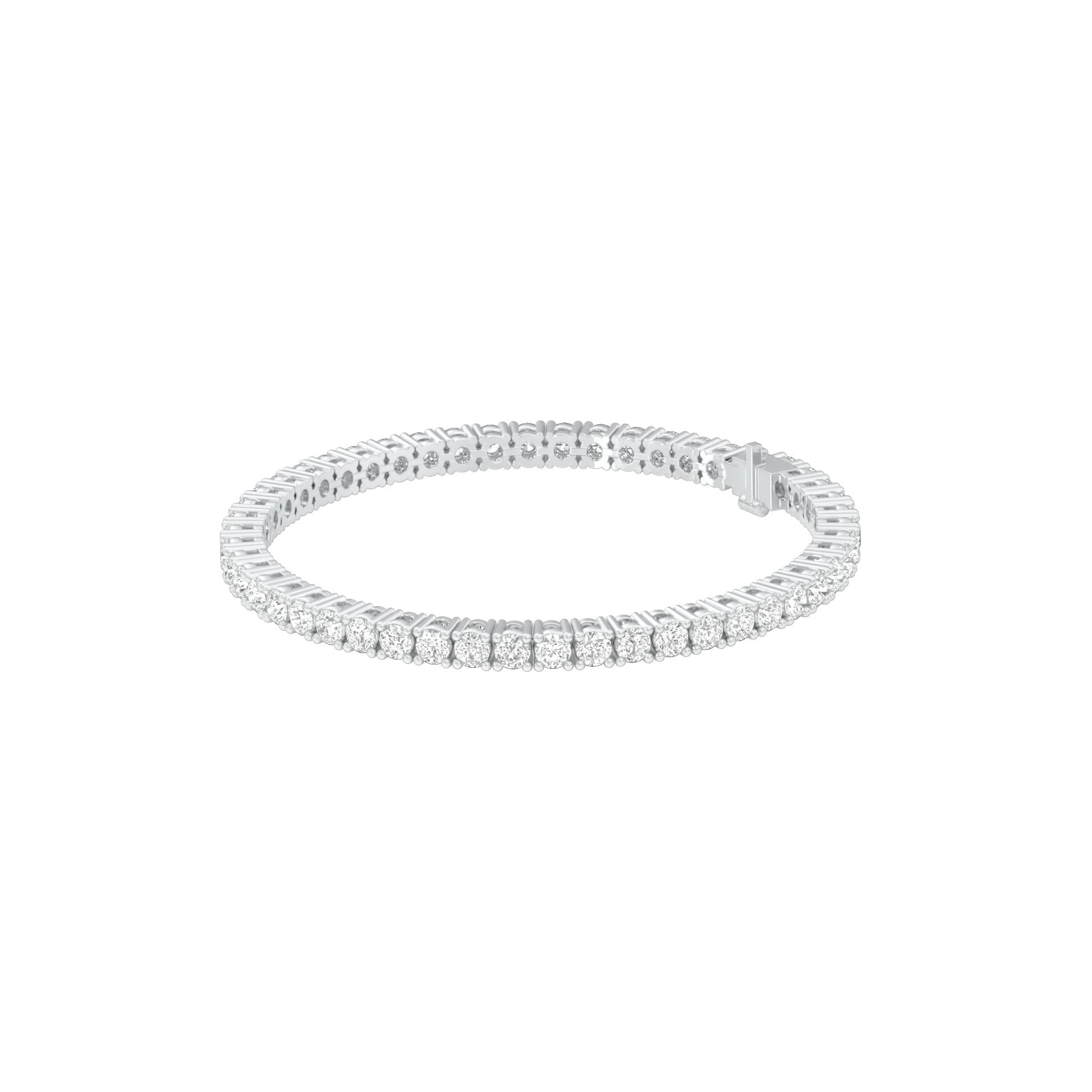 Lined In Grace Diamond Tennis Bracelet 18 KT / White Gold