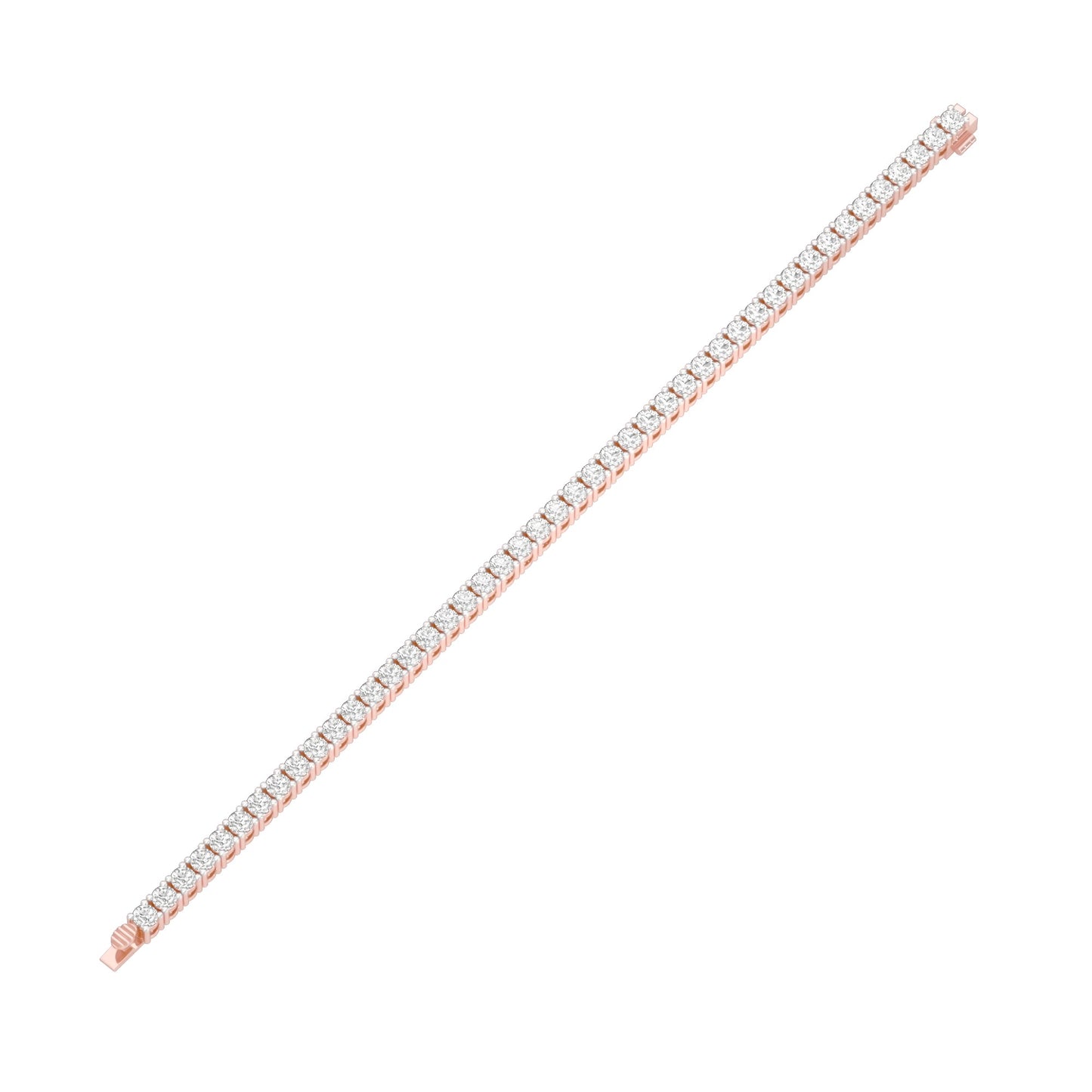 All of My Love Diamond Tennis Bracelet 18 KT / Rose Gold