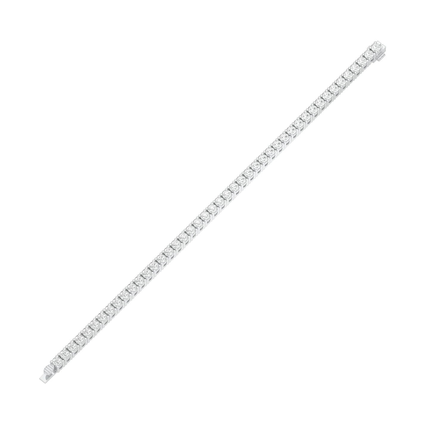 All of My Love Diamond Tennis Bracelet 18 KT / White Gold
