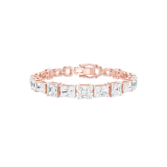 The Frame Edit Diamond Tennis Bracelet 18 KT / Rose Gold