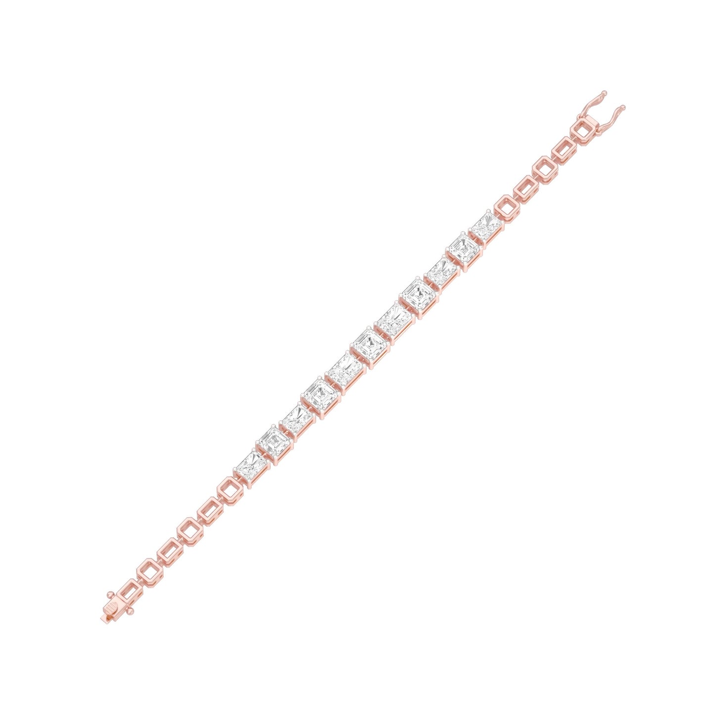 The Frame Edit Diamond Tennis Bracelet 18 KT / Rose Gold