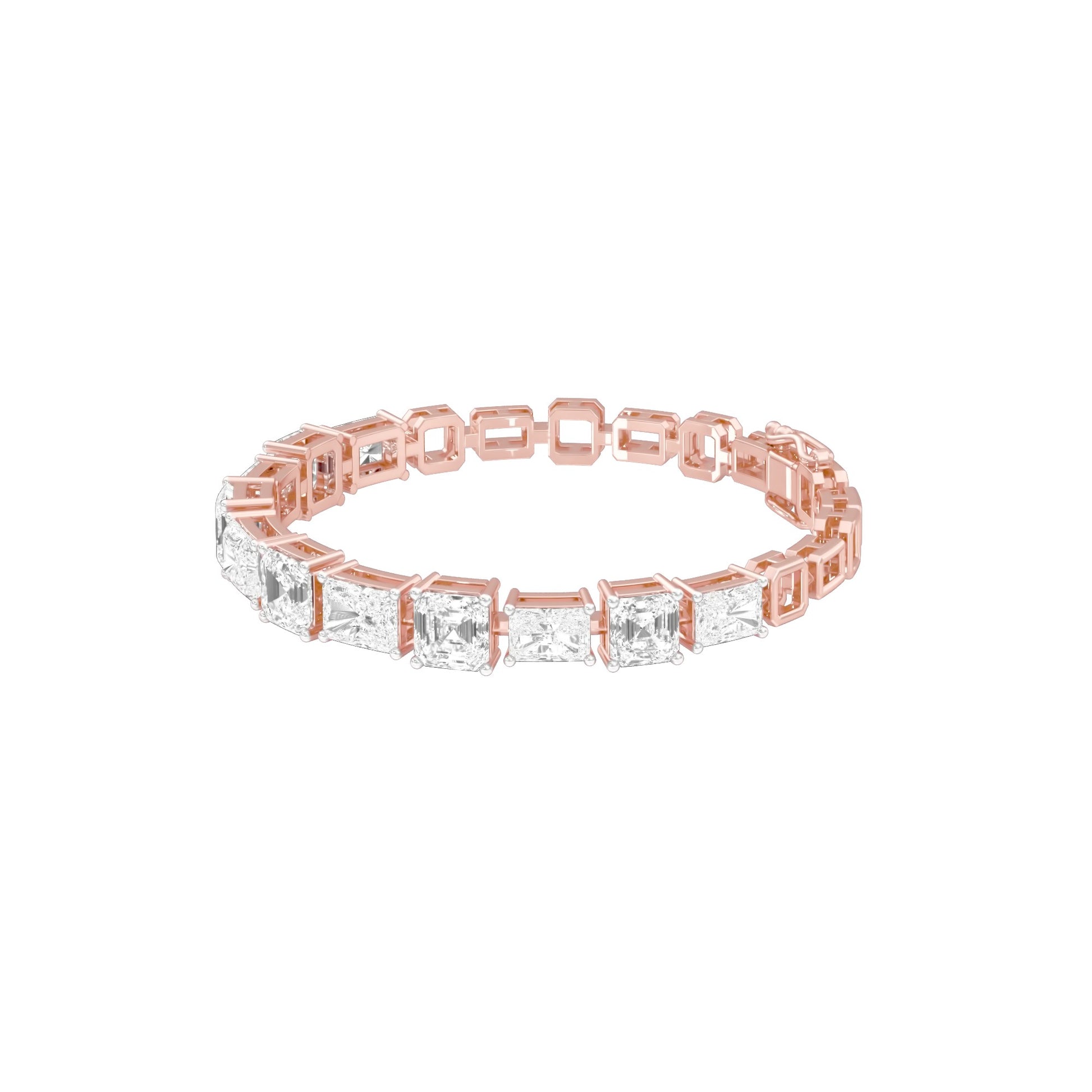 The Frame Edit Diamond Tennis Bracelet 18 KT / Rose Gold