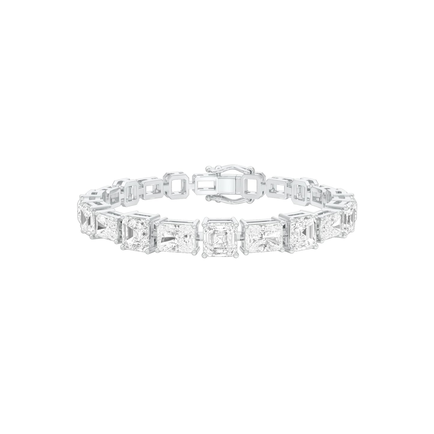 The Frame Edit Diamond Tennis Bracelet 18 KT / White Gold