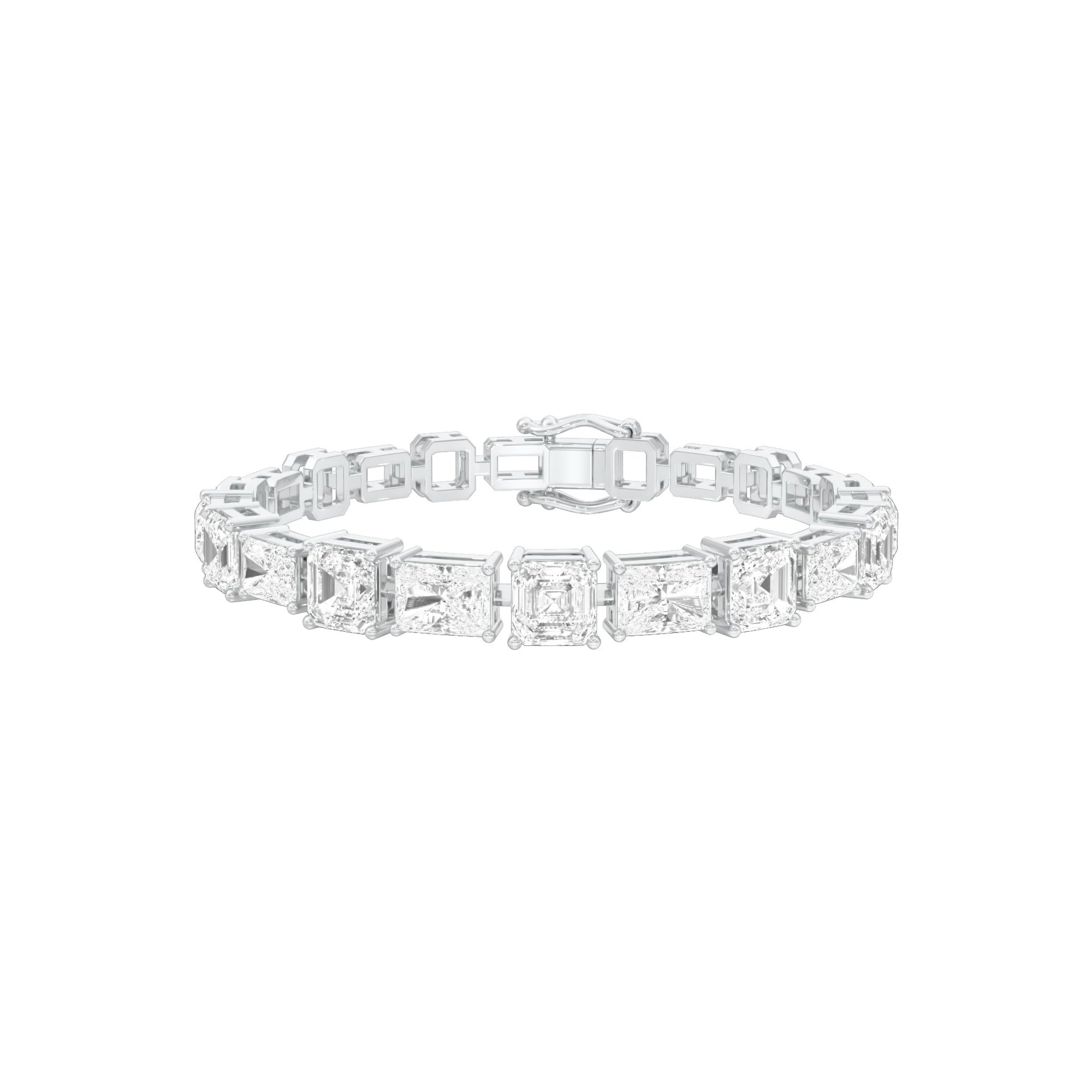 The Frame Edit Diamond Tennis Bracelet 18 KT / White Gold