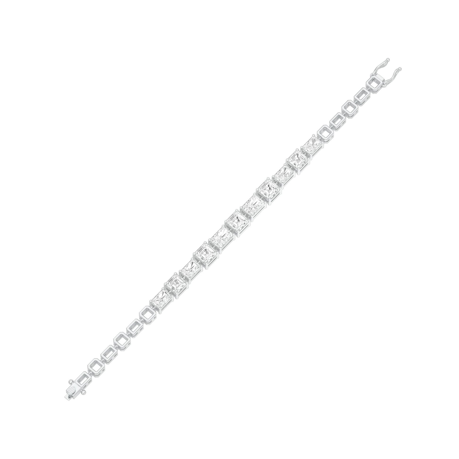 The Frame Edit Diamond Tennis Bracelet 18 KT / White Gold