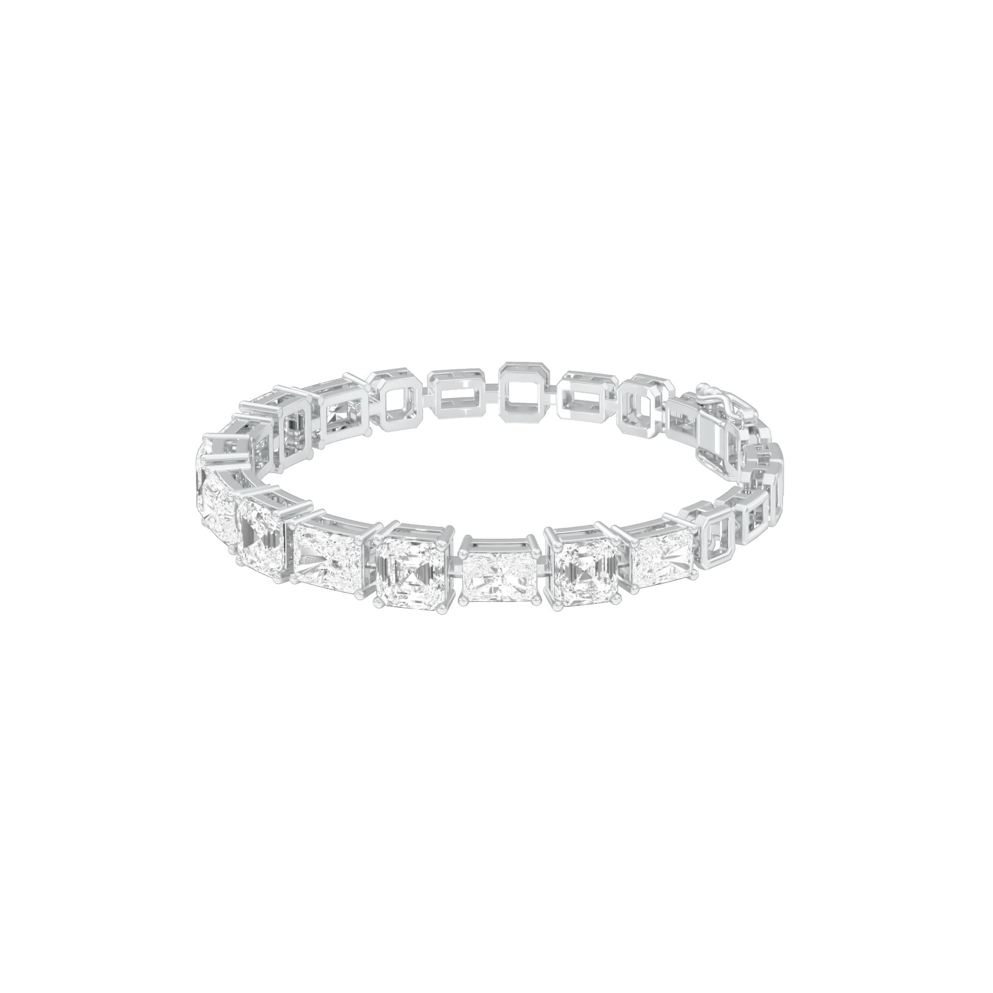 The Frame Edit Diamond Tennis Bracelet 18 KT / White Gold