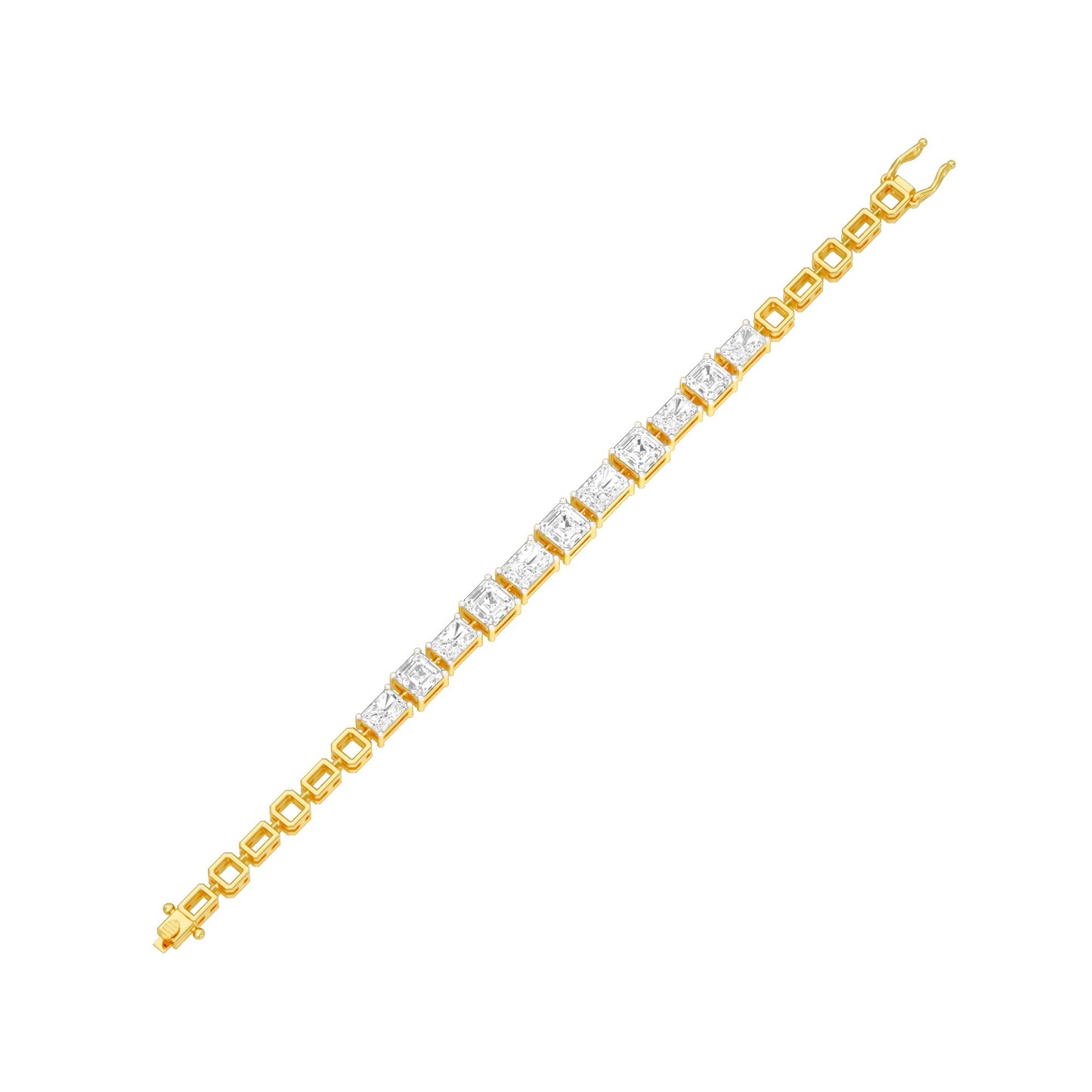 The Frame Edit Diamond Tennis Bracelet 18 KT / Yellow Gold