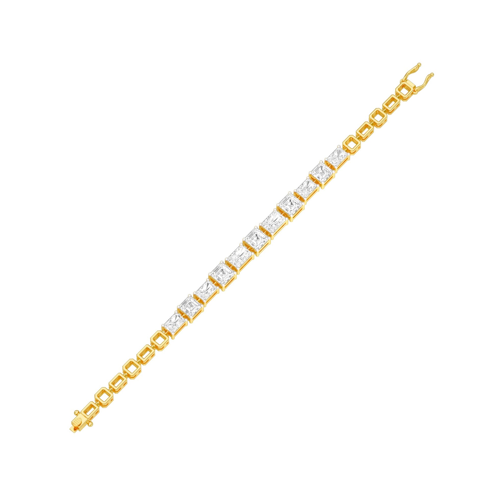The Frame Edit Diamond Tennis Bracelet 18 KT / Yellow Gold
