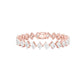 Sculpted in Symmetry Diamond Tennis Bracelet 18 KT / Rose Gold