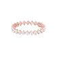 Sculpted in Symmetry Diamond Tennis Bracelet 18 KT / Rose Gold