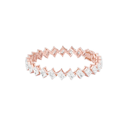 Sculpted in Symmetry Diamond Tennis Bracelet 18 KT / Rose Gold