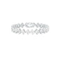 Sculpted in Symmetry Diamond Tennis Bracelet 18 KT / White Gold