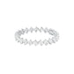 Sculpted in Symmetry Diamond Tennis Bracelet 18 KT / White Gold