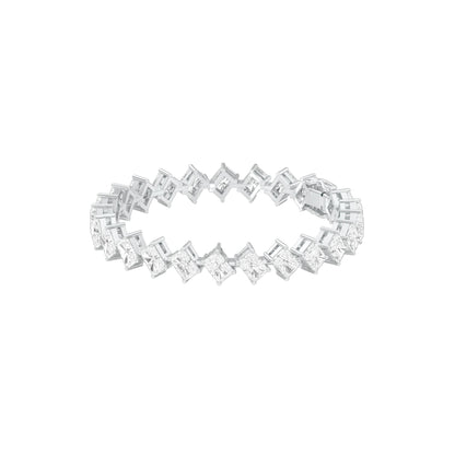 Sculpted in Symmetry Diamond Tennis Bracelet 18 KT / White Gold