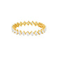 Sculpted in Symmetry Diamond Tennis Bracelet 18 KT / Yellow Gold