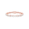 Her Silhouette Diamond Tennis Bracelet 18 KT / Rose Gold
