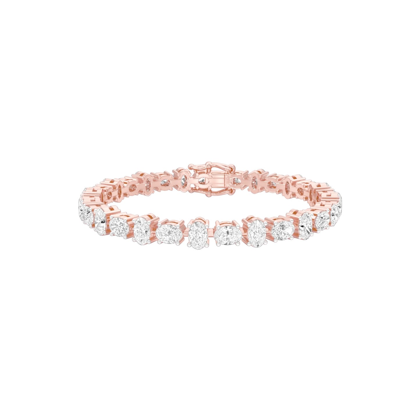 Her Silhouette Diamond Tennis Bracelet 18 KT / Rose Gold