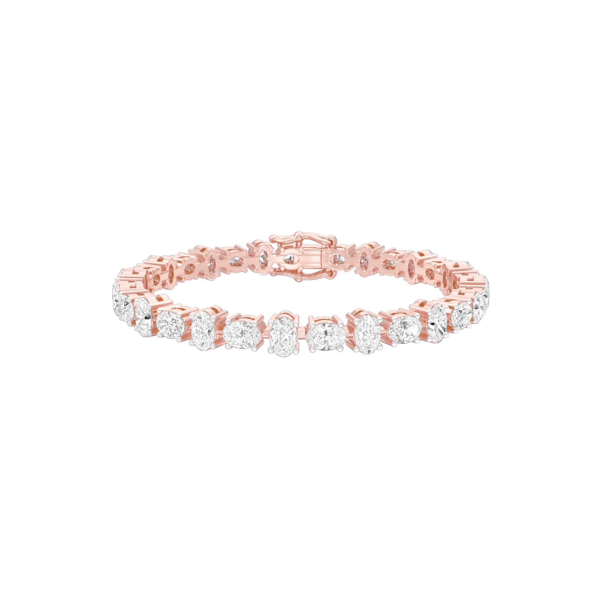Her Silhouette Diamond Tennis Bracelet 18 KT / Rose Gold
