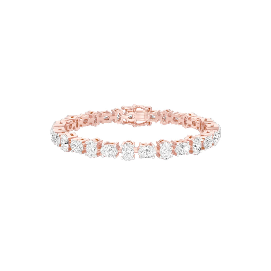 Her Silhouette Diamond Tennis Bracelet 18 KT / Rose Gold