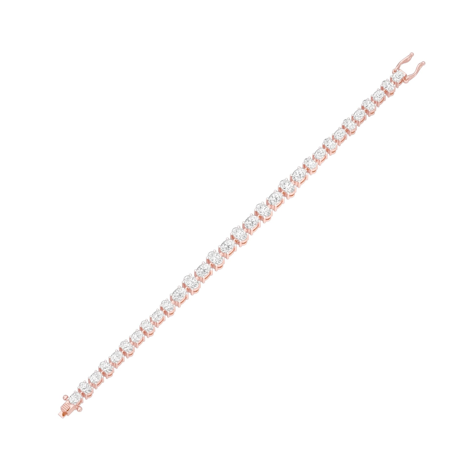 Her Silhouette Diamond Tennis Bracelet 18 KT / Rose Gold