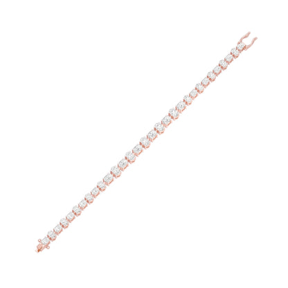 Her Silhouette Diamond Tennis Bracelet 18 KT / Rose Gold