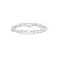 Her Silhouette Diamond Tennis Bracelet 18 KT / White Gold