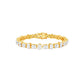Her Silhouette Diamond Tennis Bracelet 18 KT / Yellow Gold