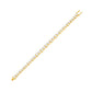 Her Silhouette Diamond Tennis Bracelet 18 KT / Yellow Gold
