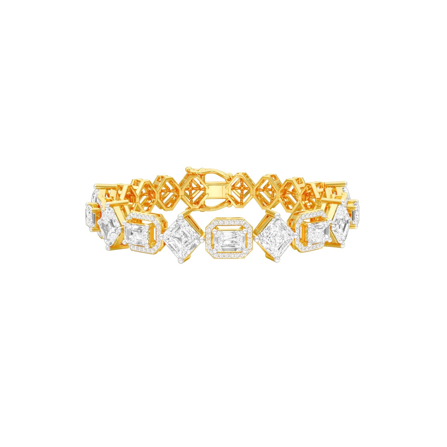 The Kingdom Within Diamond Tennis Bracelet 18 KT / Yellow Gold
