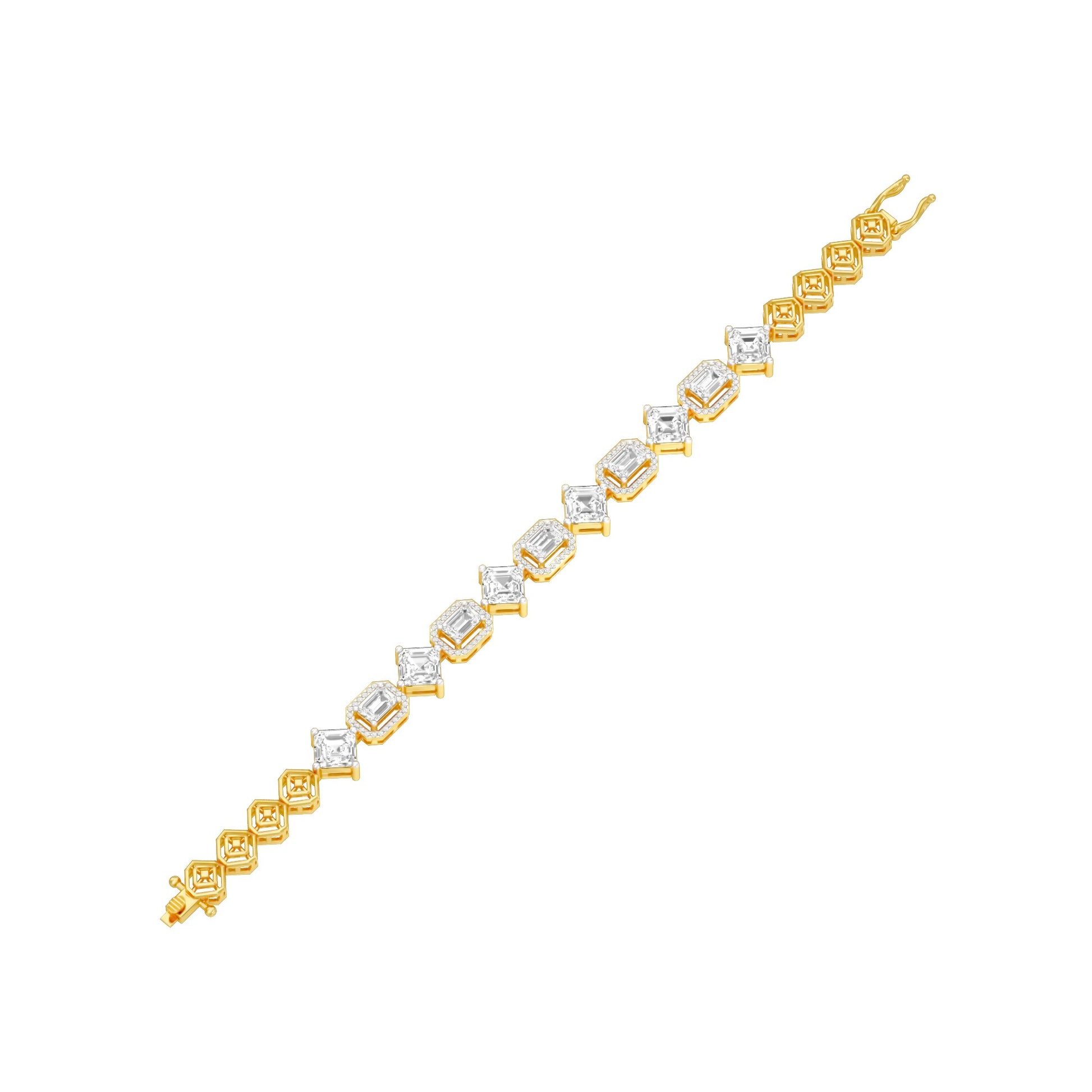 The Kingdom Within Diamond Tennis Bracelet 18 KT / Yellow Gold