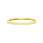 Gold and Ice Diamond Kada Bracelet 18 KT / Yellow Gold