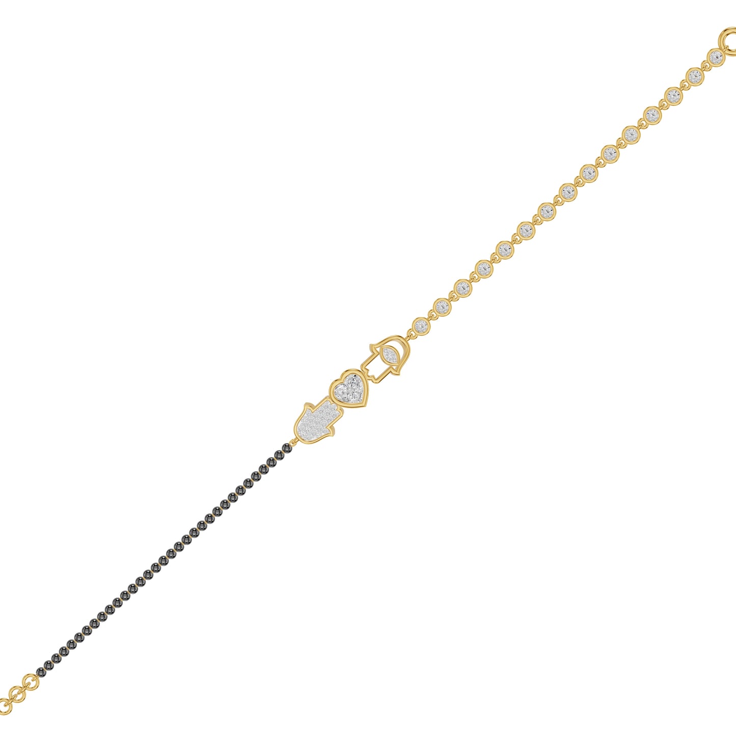 Tria Amora Diamond Mangalsutra Bracelet