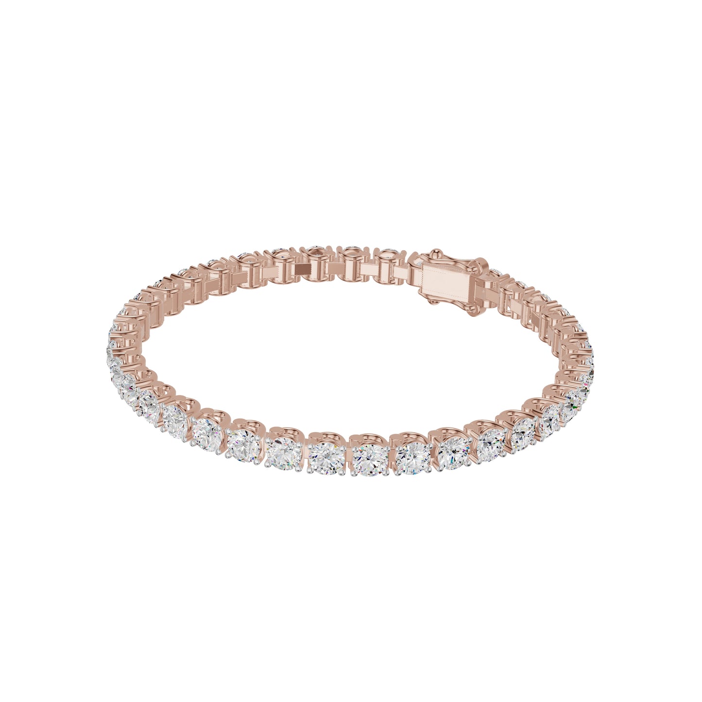 AM to Always Diamond Tennis Bracelet 18 KT / Rose Gold