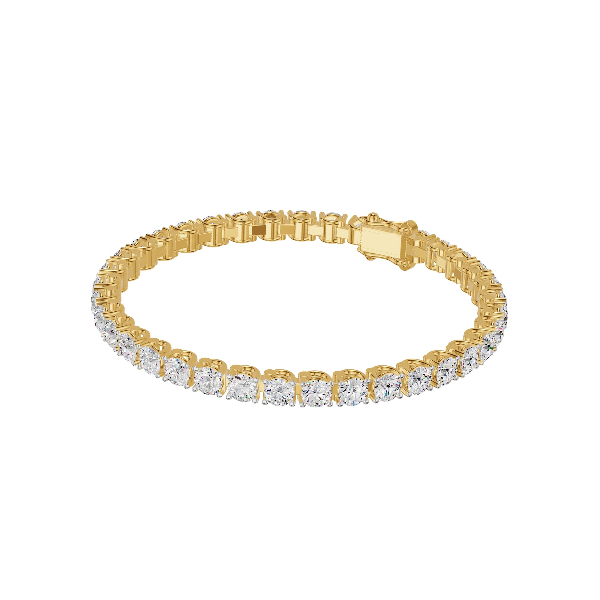 AM to Always Diamond Tennis Bracelet 18 KT / Yellow Gold
