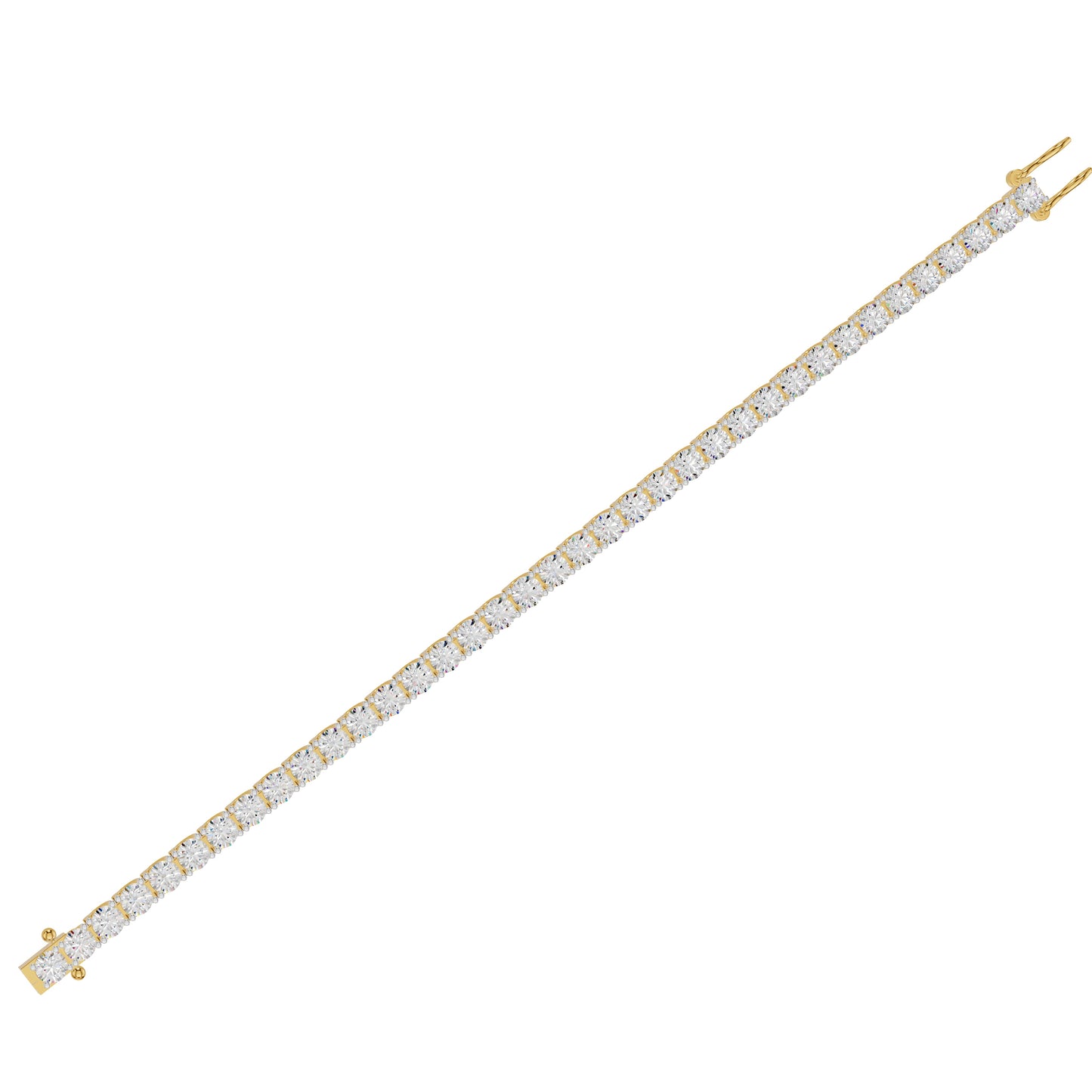 AM to Always Diamond Tennis Bracelet 18 KT / Yellow Gold