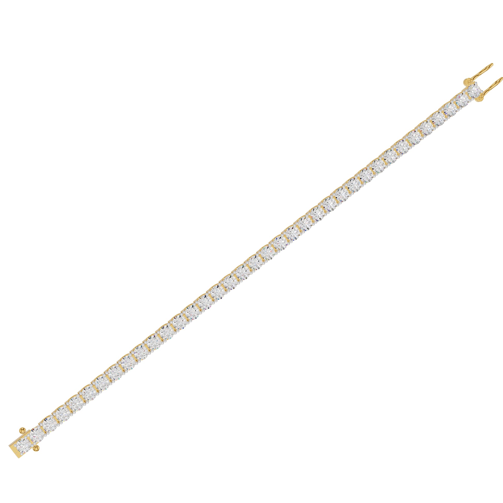 AM to Always Diamond Tennis Bracelet 18 KT / Yellow Gold