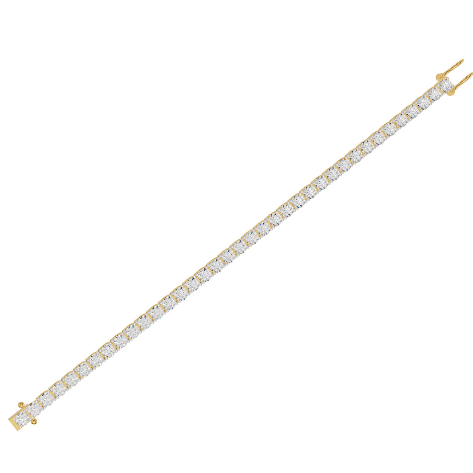 AM to Always Diamond Tennis Bracelet 18 KT / Yellow Gold
