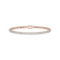 Locket & Loop Diamond Tennis Bracelet 18 KT / Rose Gold
