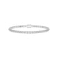 Locket & Loop Diamond Tennis Bracelet 18 KT / White Gold