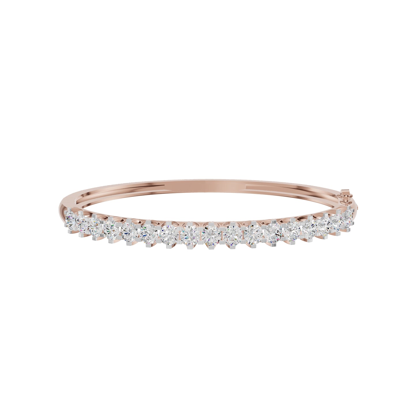 Statement Strand Diamond Kada Bracelet 18 KT / Rose Gold
