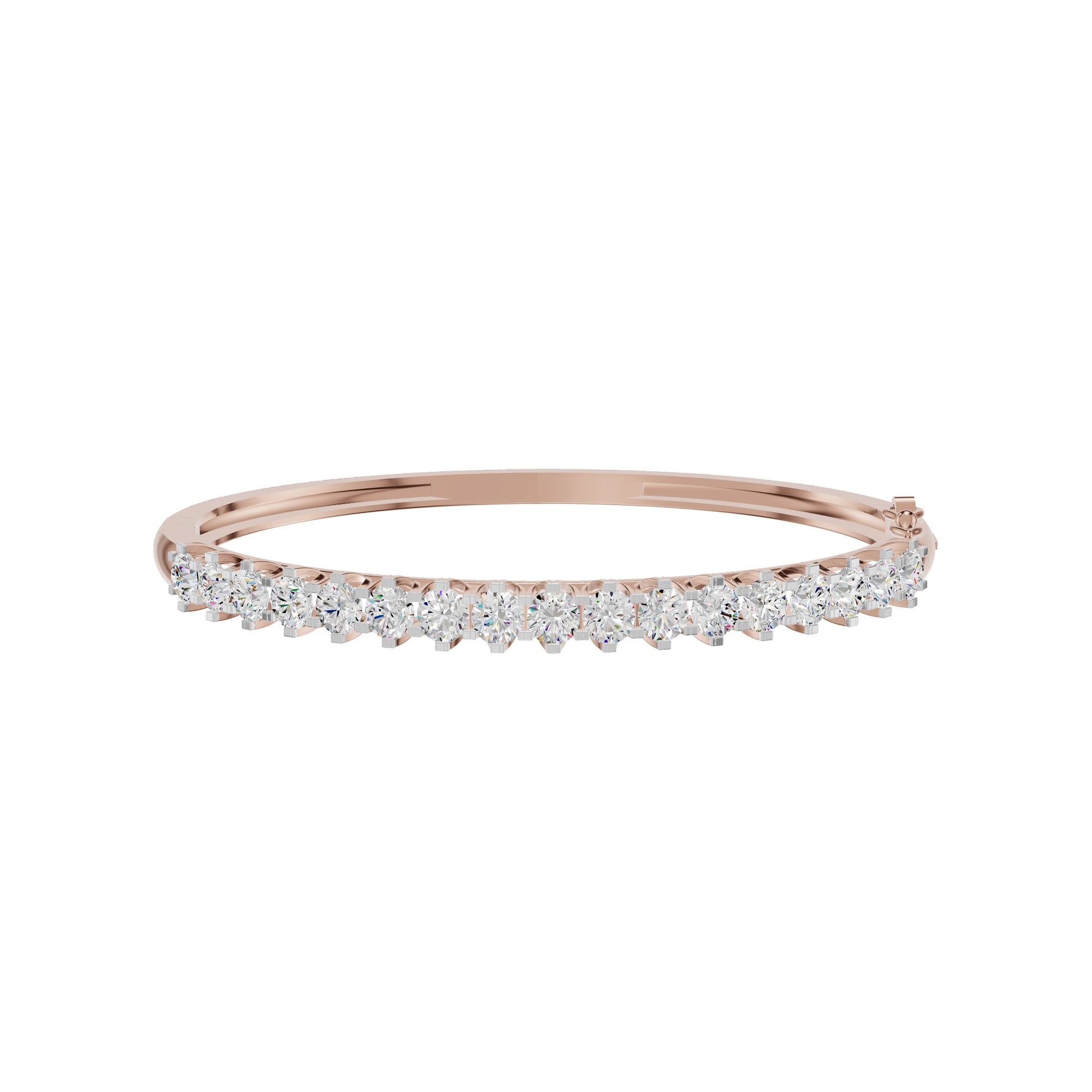 Statement Strand Diamond Kada Bracelet 18 KT / Rose Gold