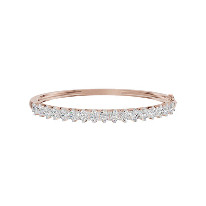 Statement Strand Diamond Kada Bracelet 18 KT / Rose Gold